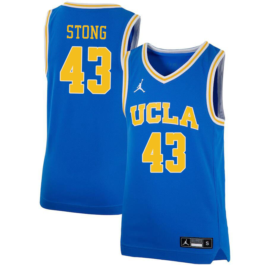 Jordan Brand Men #43 Russell Stong UCLA Bruins College Jerseys Sale-Blue